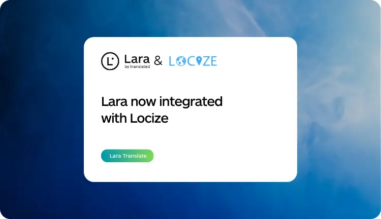 integrate Lara with Locize: Setup Guide