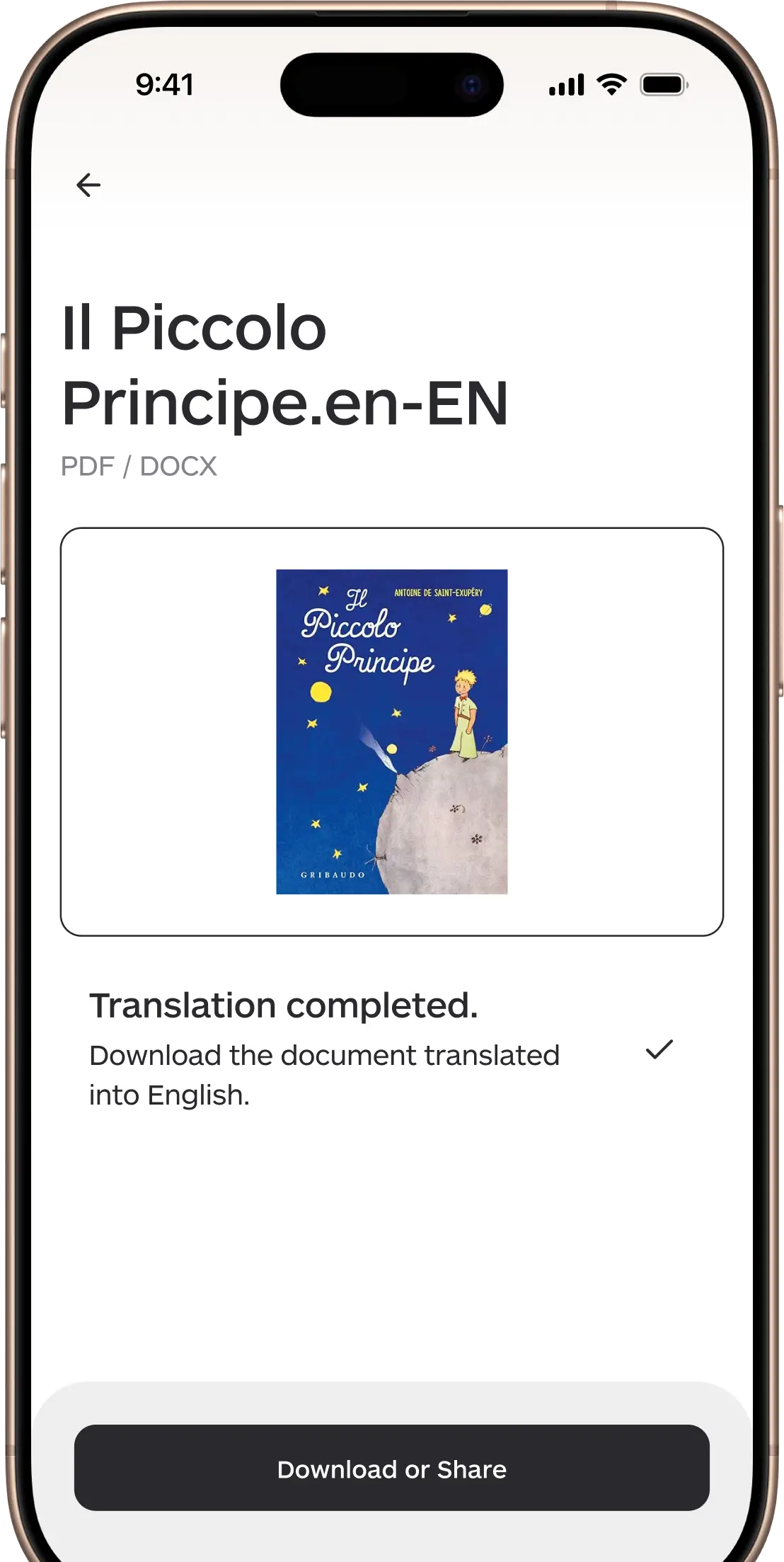 Document Translation